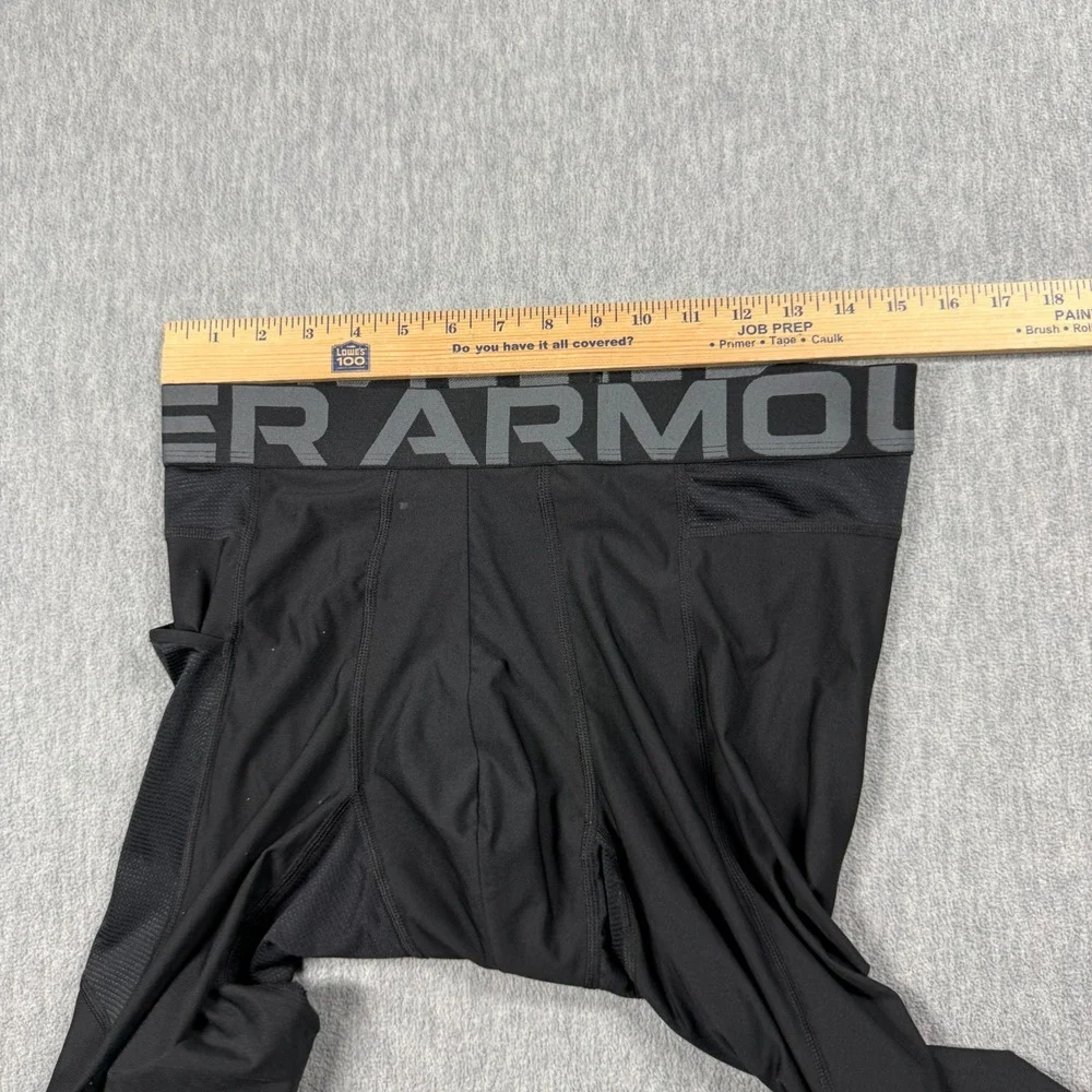 Under Armour Compression Tights Mens L Black HeatGear Base Layer Athletic Runnin